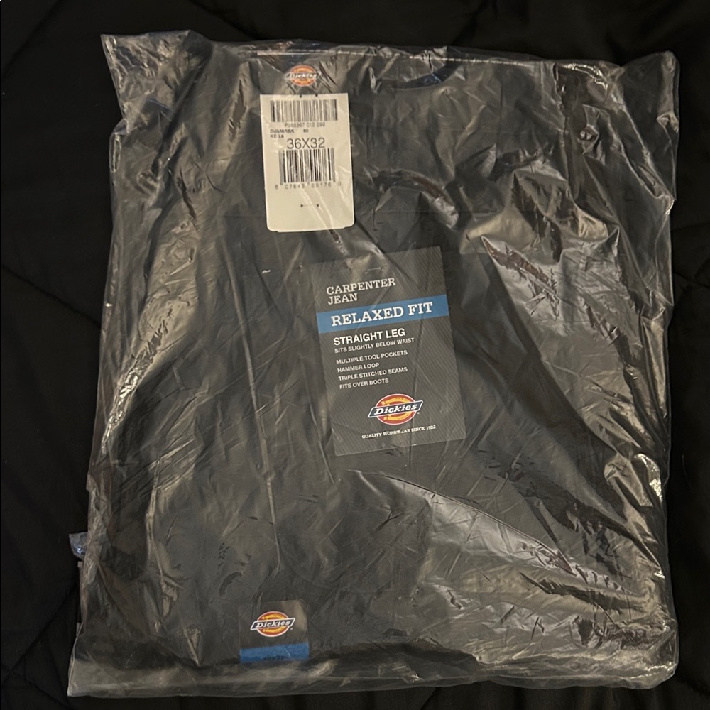 Dickies Black Relaxed Fit Carpenter Jeans